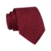 Lawrence Foulard Silk Tie, Red / Silver sold by The Dark Knot Limited