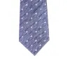 Dartmouth Abstract Silk Tie, Bluish Grey / Lilac / Silver sold by The Dark Knot Limited