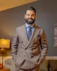 Lexington Foulard Silk Tie, Navy / Brown / White sold by The Dark Knot Limited