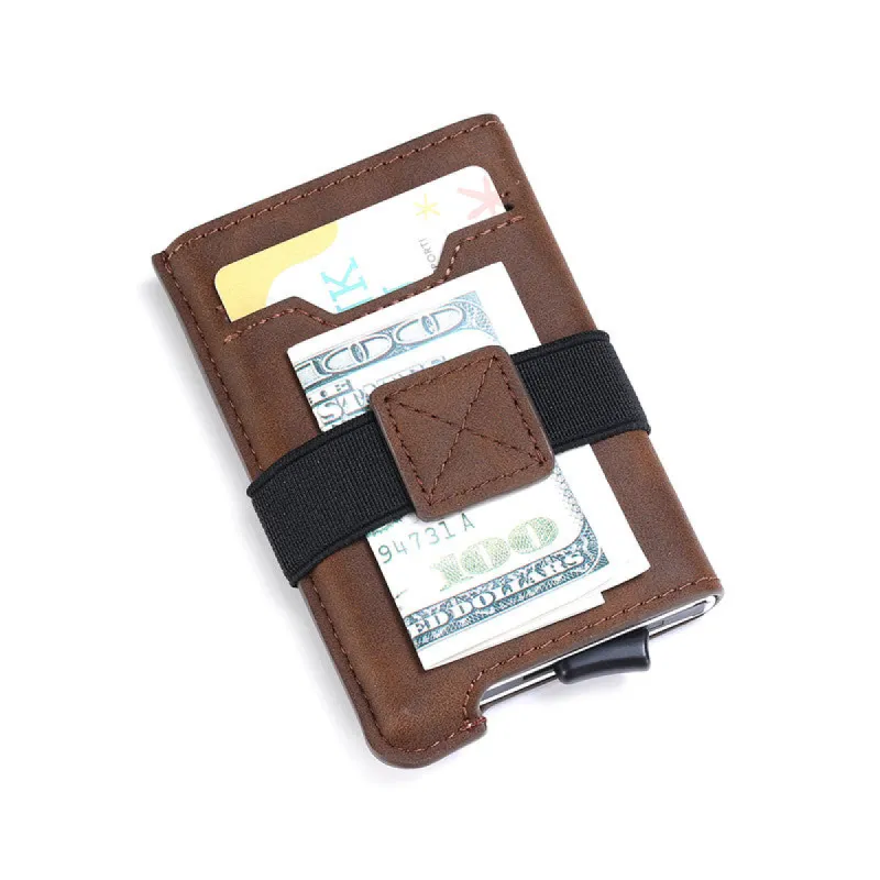 Madison Brown Slim Wallet sold by The Dark Knot Limited