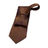 Caledonia Paisley Silk Tie, Brown / Gold sold by The Dark Knot Limited