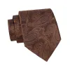 Caledonia Paisley Silk Tie, Brown / Gold sold by The Dark Knot Limited
