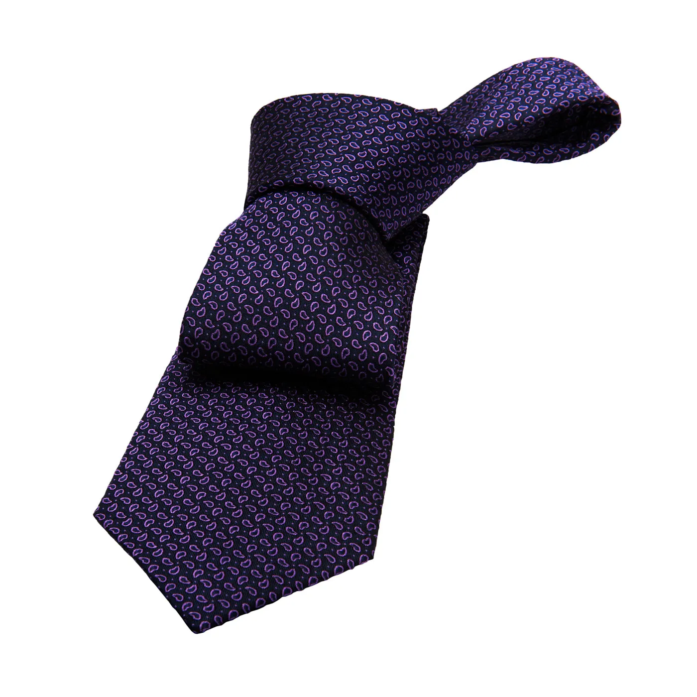 Brentwood Abstract Silk Tie, Navy / Pink sold by The Dark Knot Limited