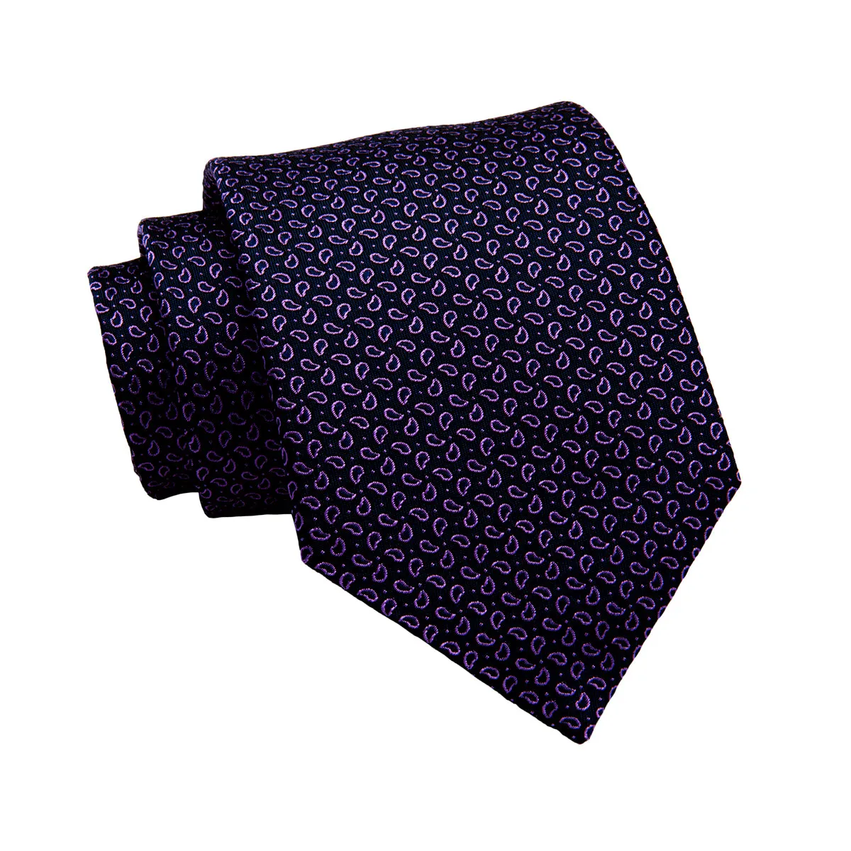 Brentwood Abstract Silk Tie, Navy / Pink sold by The Dark Knot Limited product image thumbnail 2