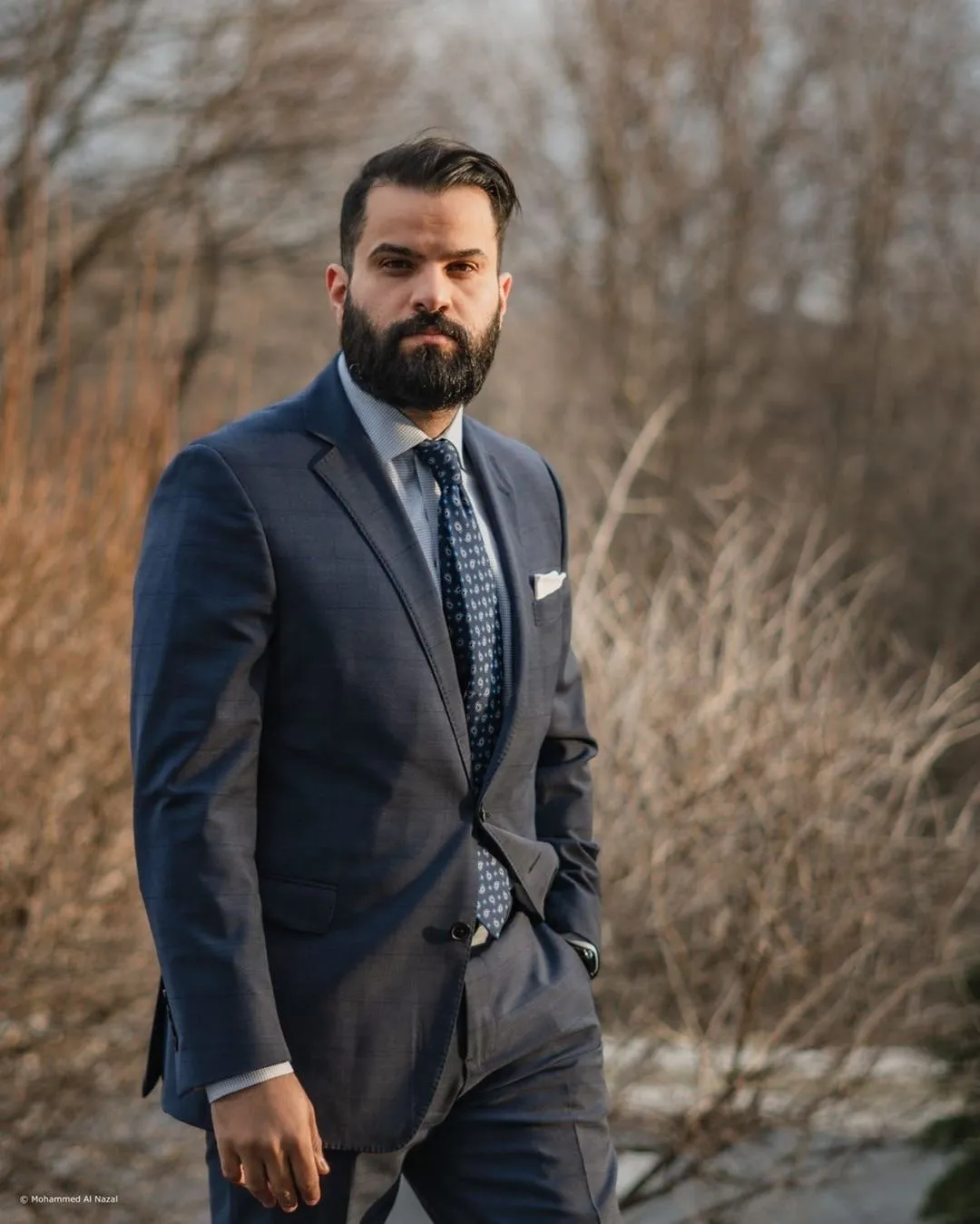 Bar Harbor Paisley Silk Tie, Navy / Turquoise / Silver sold by The Dark Knot Limited product image thumbnail 4