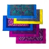 Bridgewater Abstract Silk Pocket Square, Blue / White / Yellow sold by The Dark Knot Limited