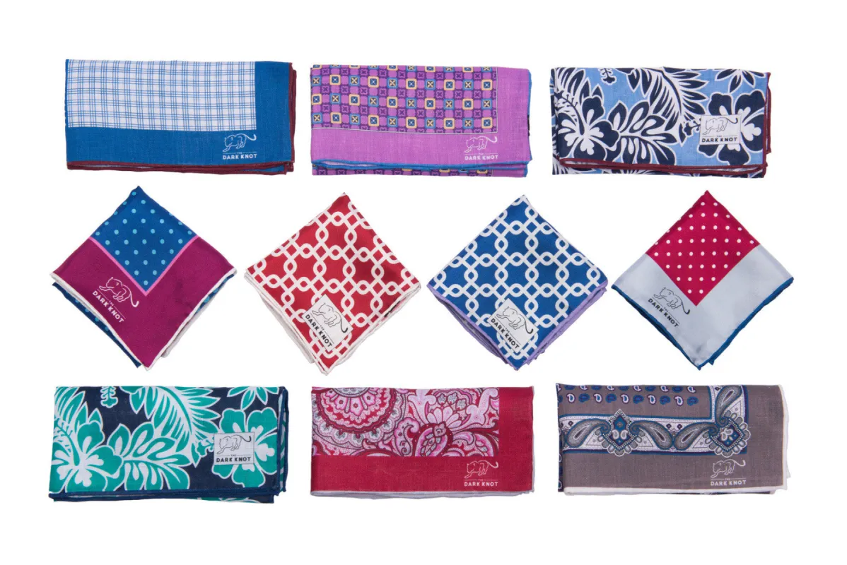 Six Pocket Squares Starter Kit sold by The Dark Knot Limited