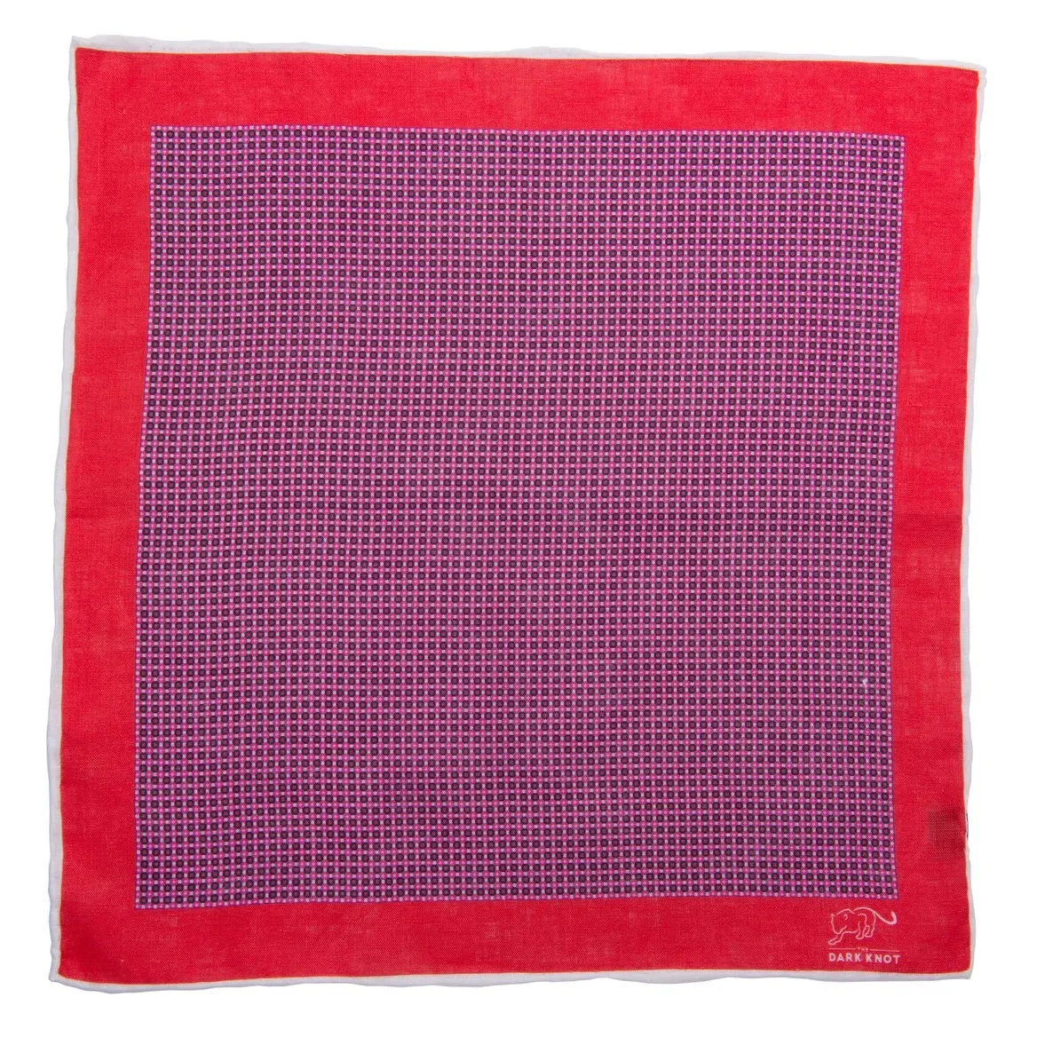 Chatham Abstract Linen Pocket Square, Purple sold by The Dark Knot Limited product image thumbnail 2
