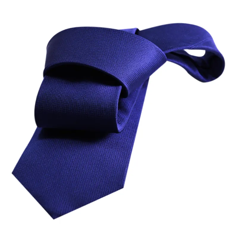 Waterbury Blue Silk Tie made by The Dark Knot Limited