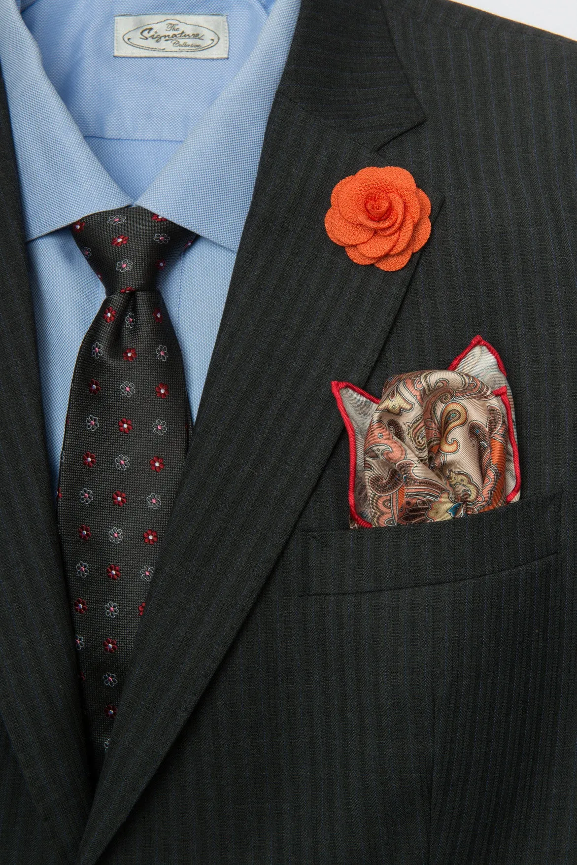 Marblehead Orange Lapel Flower sold by The Dark Knot Limited product image thumbnail 3