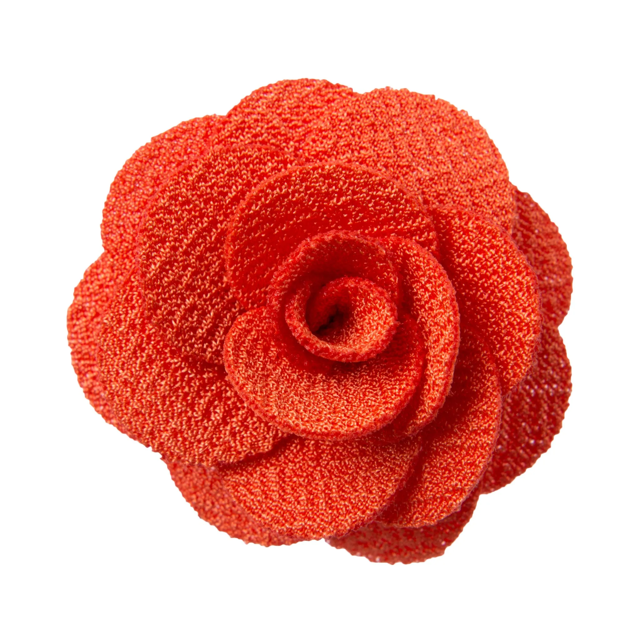 Marblehead Orange Lapel Flower sold by The Dark Knot Limited