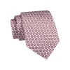 Fall River Foulard Silk Tie, Pink / Grey sold by The Dark Knot Limited