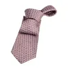 Fall River Foulard Silk Tie, Pink / Grey sold by The Dark Knot Limited