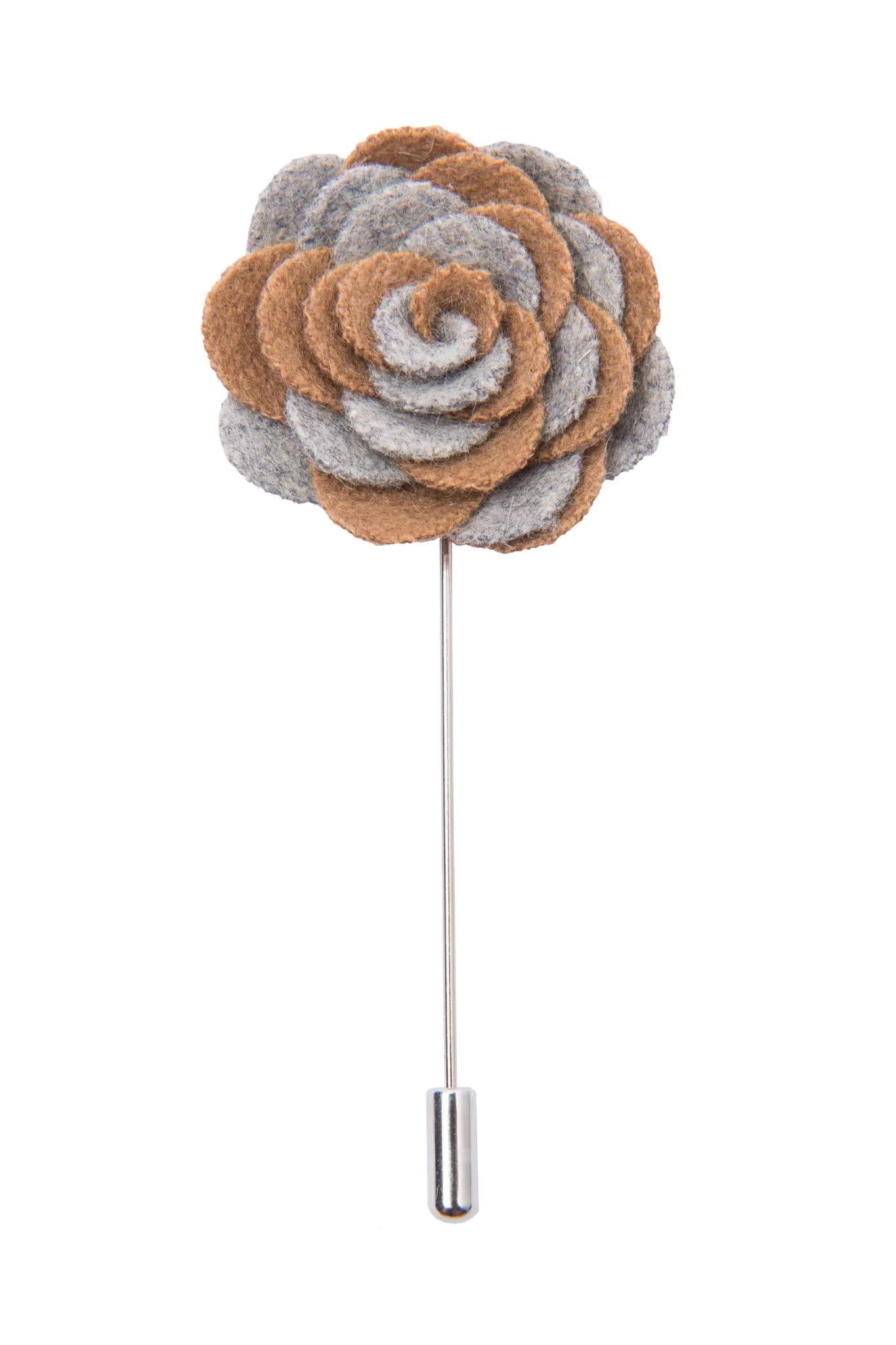 Washington Lapel Flower, Grey / Beige sold by The Dark Knot Limited product image thumbnail 2