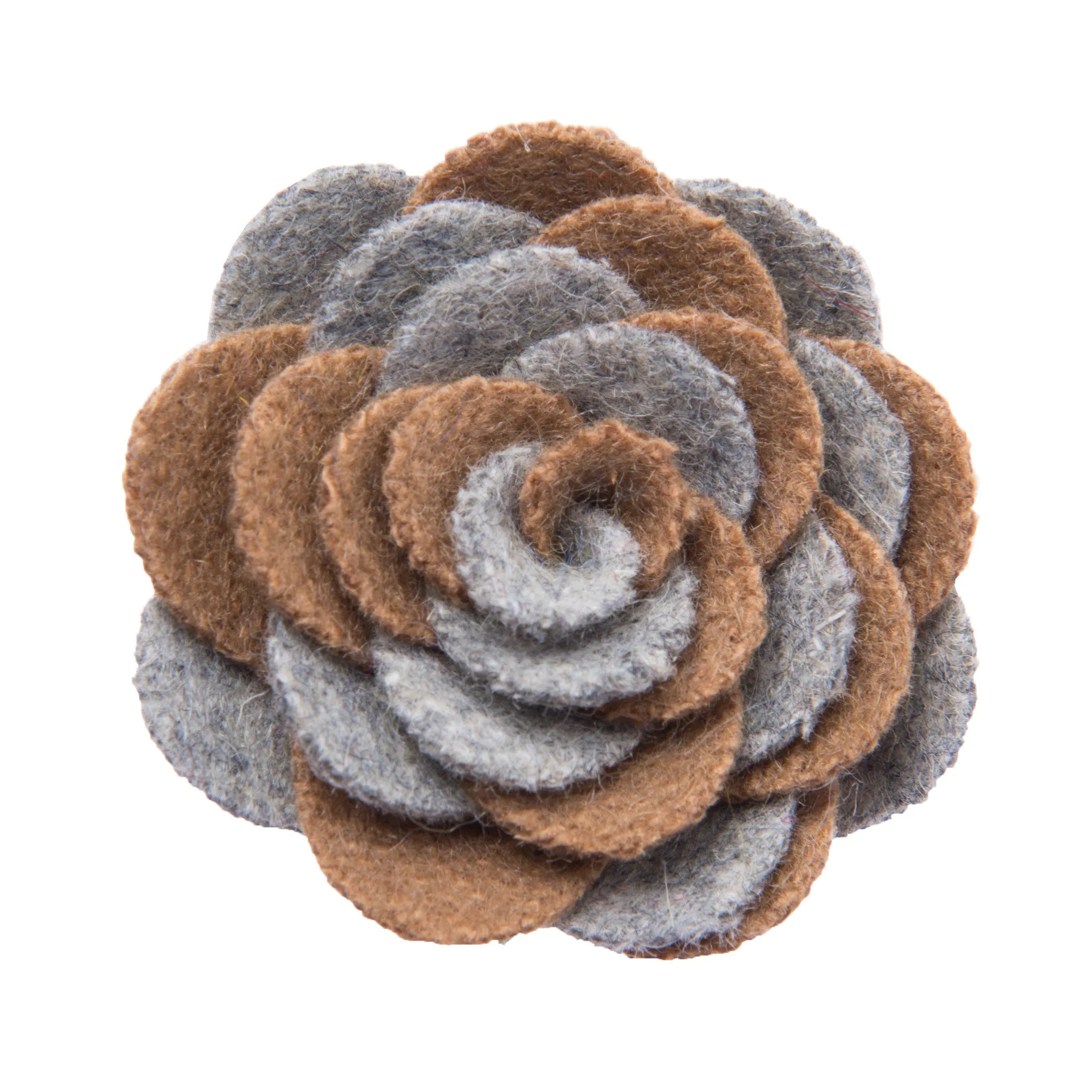 Washington Lapel Flower, Grey / Beige sold by The Dark Knot Limited