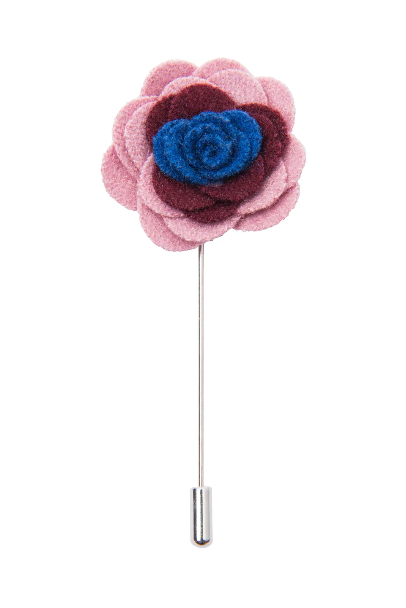Concord Lapel Flower, Pink / Burgundy / Blue sold by The Dark Knot Limited product image thumbnail 2