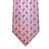Montauk Ducks Silk Tie, Pink / Blue sold by The Dark Knot Limited
