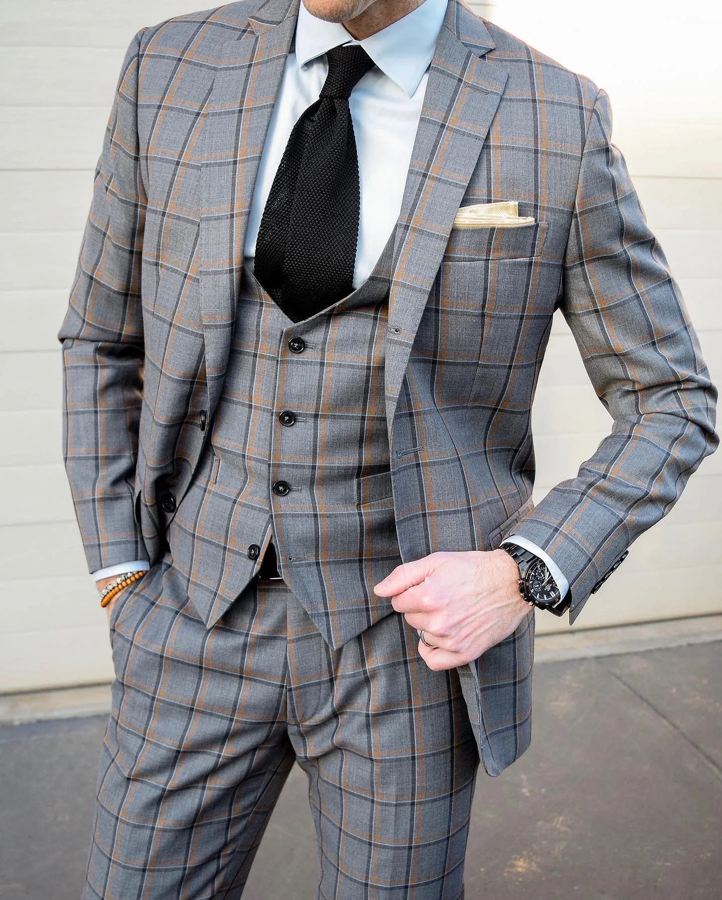 Ellington Knitted Silk Tie, Black sold by The Dark Knot Limited product image thumbnail 3