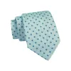 Meredith Foulard Silk Tie, Turquoise / Teal sold by The Dark Knot Limited