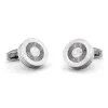 Marbletown Silver & Gunmetal Rhodium Plated Copper Cufflinks sold by The Dark Knot Limited