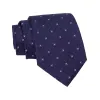 Seneca Falls Foulard Silk Tie, Purple / Light Blue sold by The Dark Knot Limited