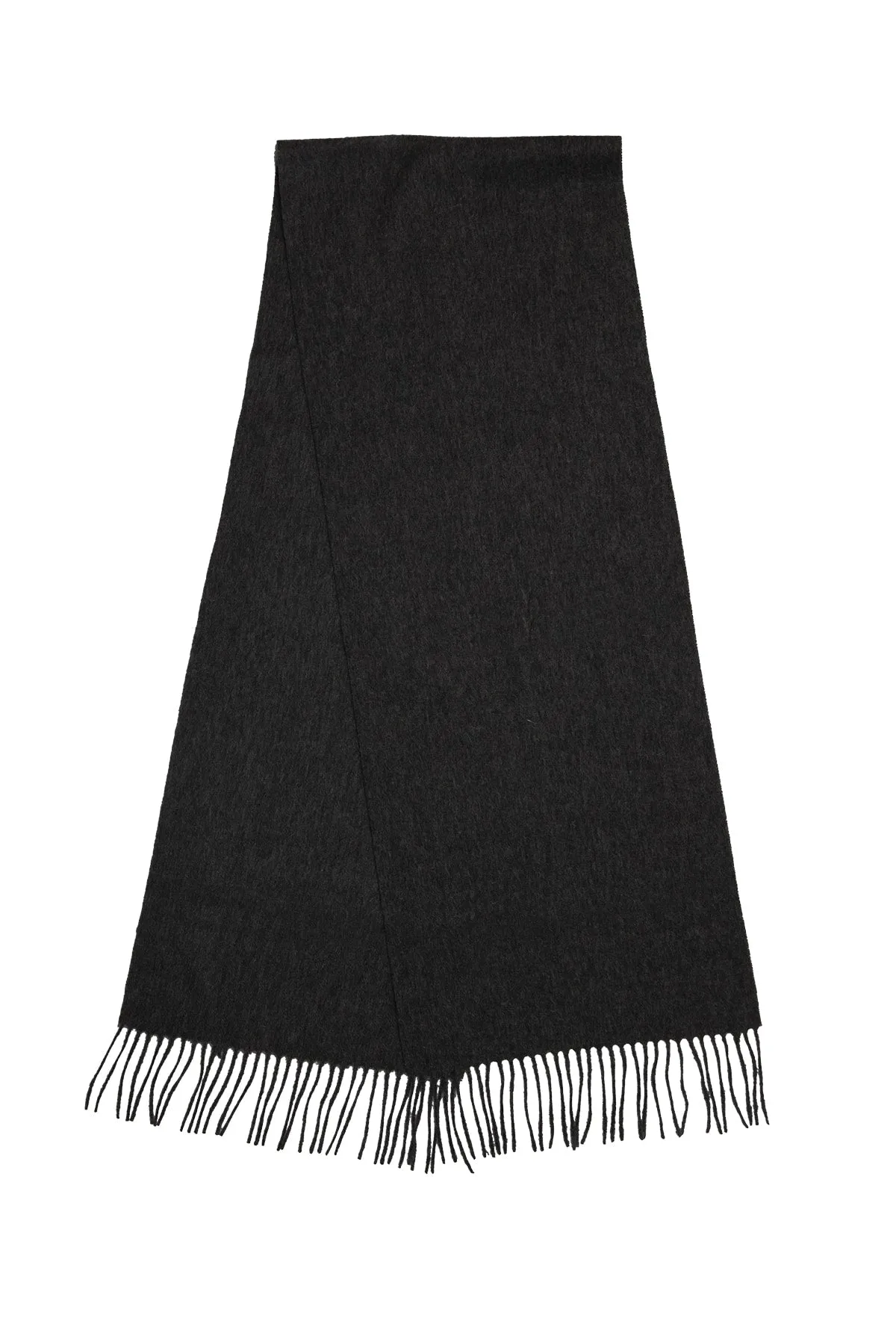 Great Neck Grey Solid Wool Scarf sold by The Dark Knot Limited product image thumbnail 2