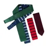 Londonderry Skinny Knitted Silk Tie, Red / Black sold by The Dark Knot Limited