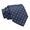 Montgomery Abstract Silk Tie, Navy / Light Blue / Brown sold by The Dark Knot Limited