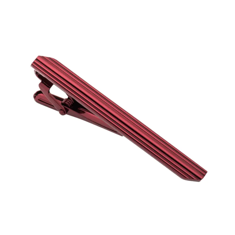 Suffolk Burgundy Stainless Steel Tie Bar sold by The Dark Knot Limited
