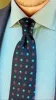 Berkshire Abstract Silk Tie, Navy / Turquoise sold by The Dark Knot Limited
