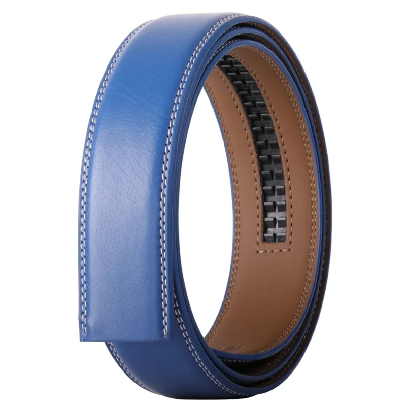 Oxford Blue Leather Belt sold by The Dark Knot Limited