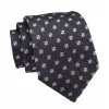 Warwick Foulard Silk Tie, Grey / Pink sold by The Dark Knot Limited