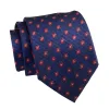 Warwick Foulard Silk Tie, Navy / Red sold by The Dark Knot Limited