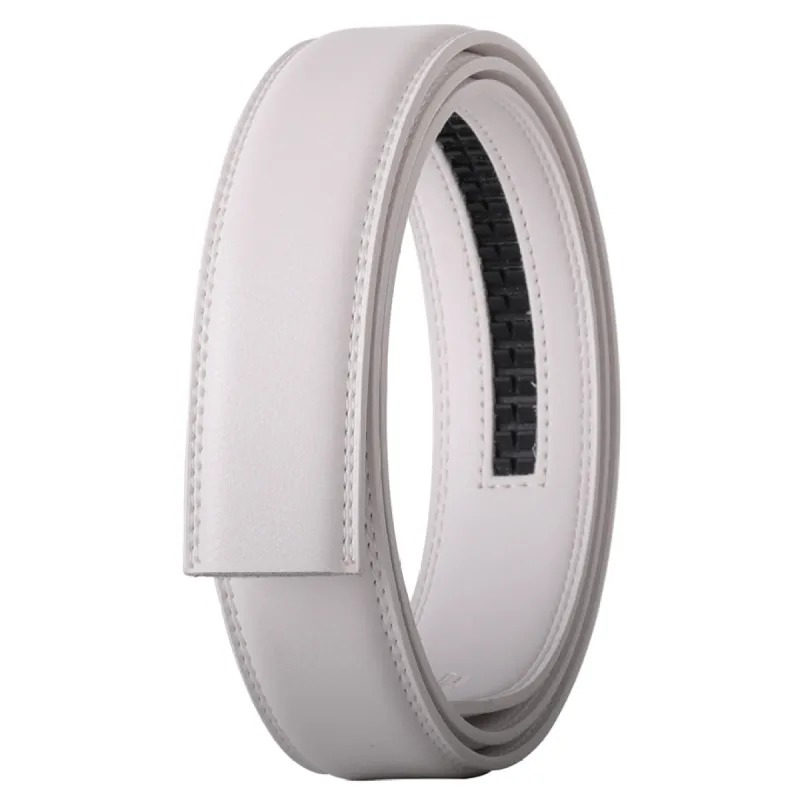Avalon White Leather Belt sold by The Dark Knot Limited