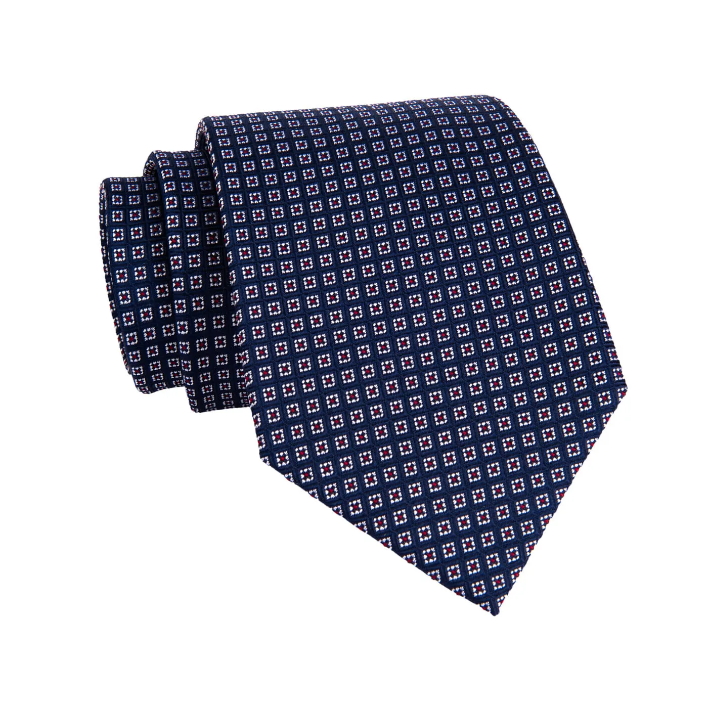Chelsea Foulard Silk Tie, Blue / Red sold by The Dark Knot Limited product image thumbnail 2