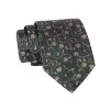 Kingsbury Floral Silk Tie, Olive Green / Gold sold by The Dark Knot Limited