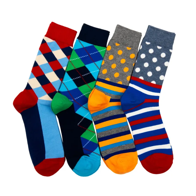 Mullet Reversed Business Casual Colorful Socks sold by The Dark Knot Limited