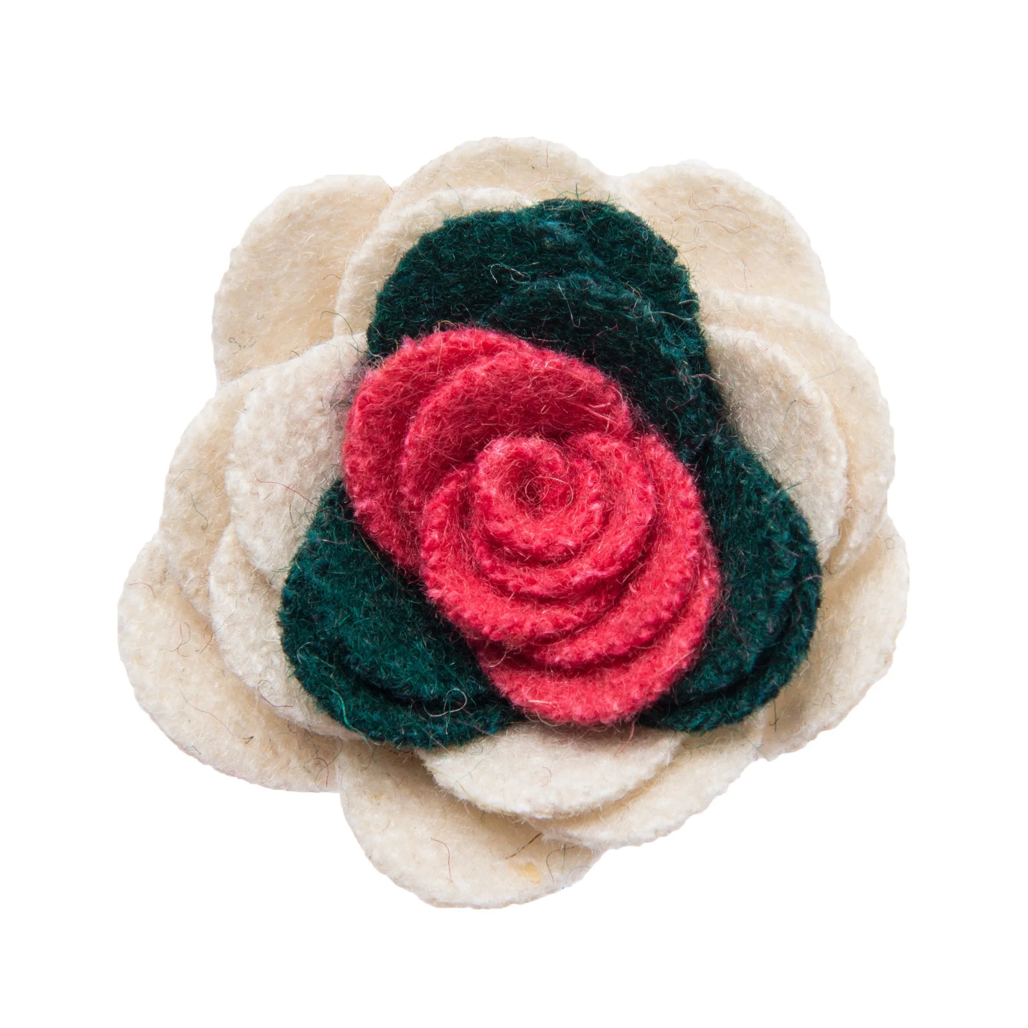 Concord Lapel Flower, White / Green / Pink sold by The Dark Knot Limited