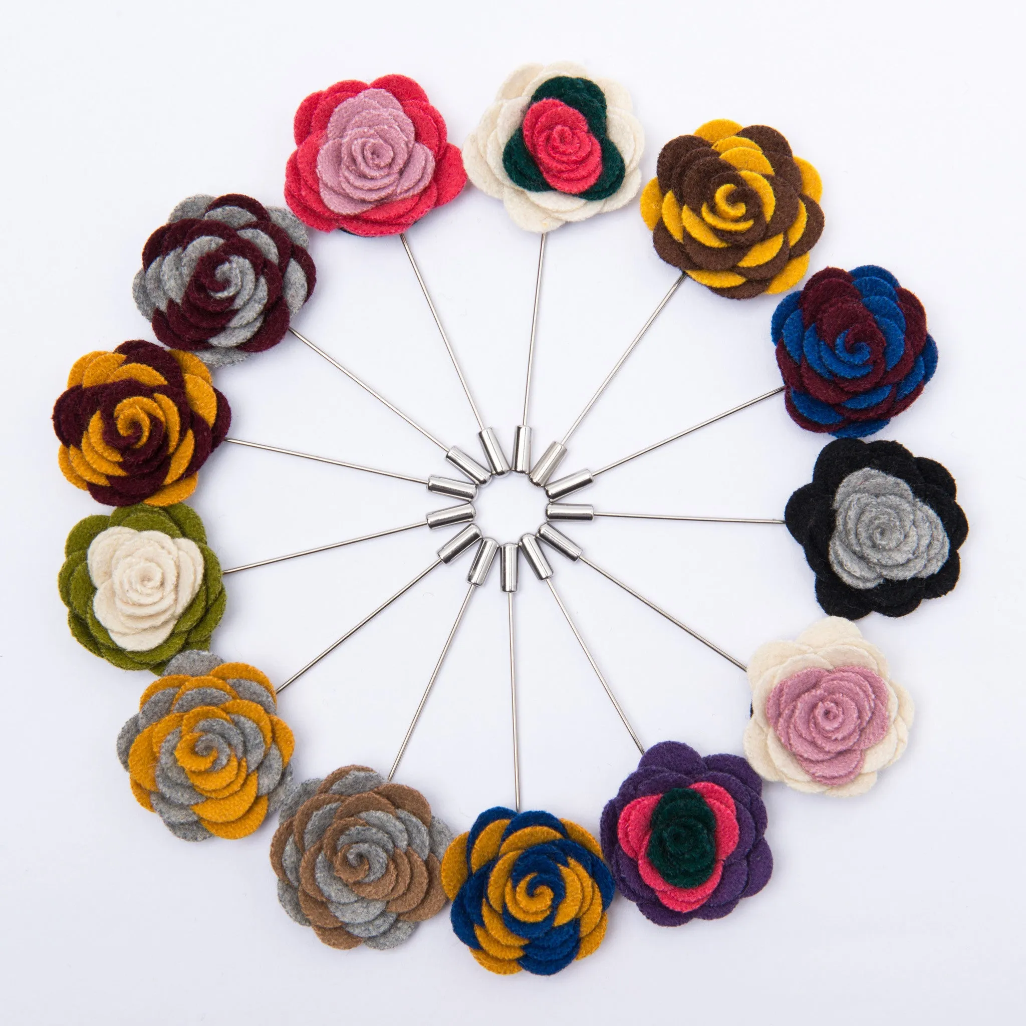 Concord Lapel Flower, White / Green / Pink sold by The Dark Knot Limited product image thumbnail 3