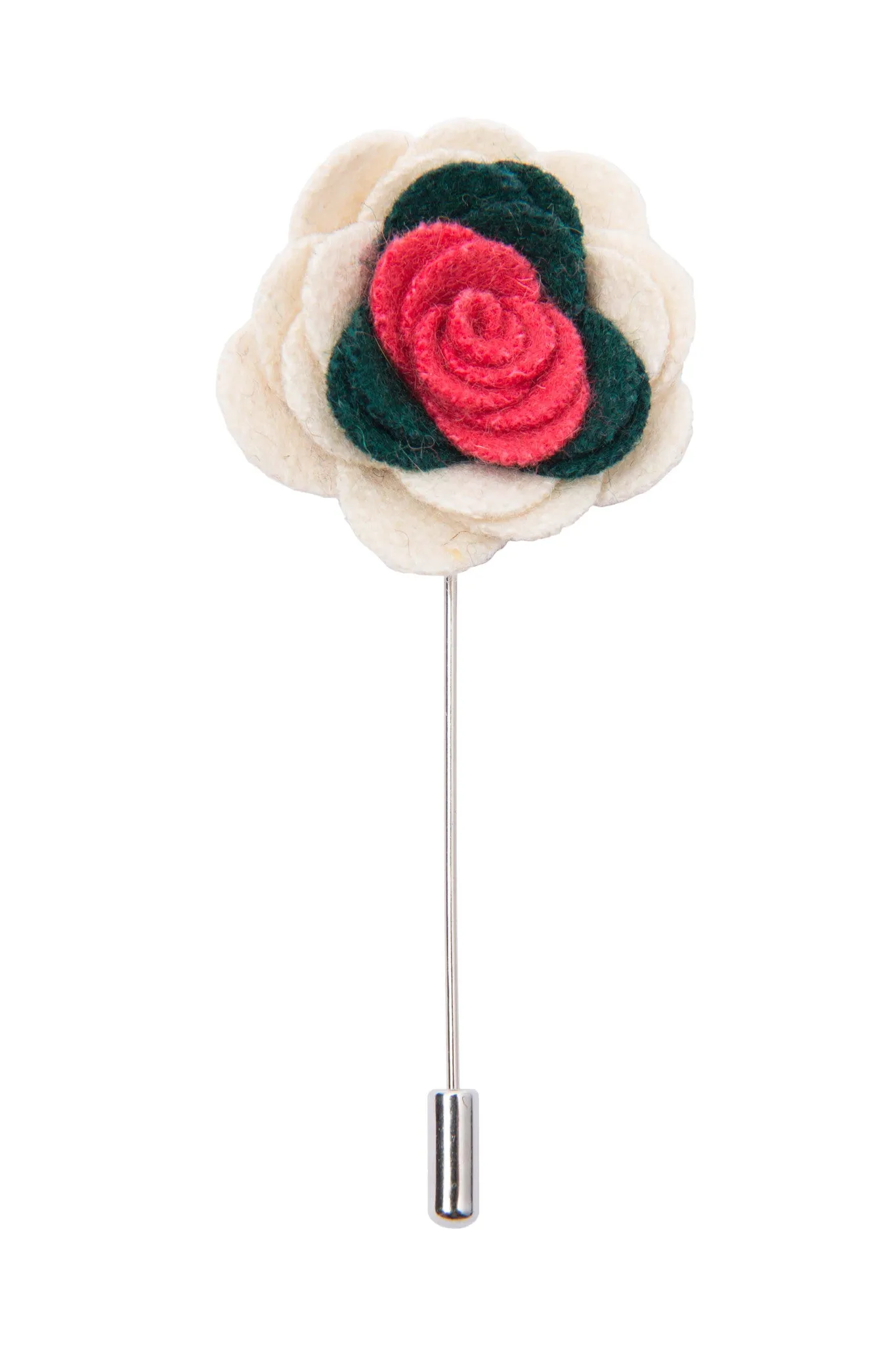 Concord Lapel Flower, White / Green / Pink sold by The Dark Knot Limited product image thumbnail 2