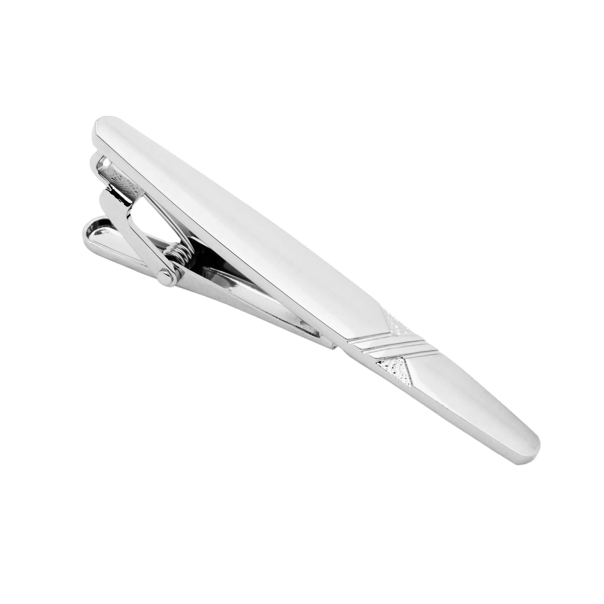 Milford Silver Stainless Steel Tie Bar sold by The Dark Knot Limited