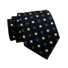 Berkshire Abstract Silk Tie, Navy / Yellow sold by The Dark Knot Limited