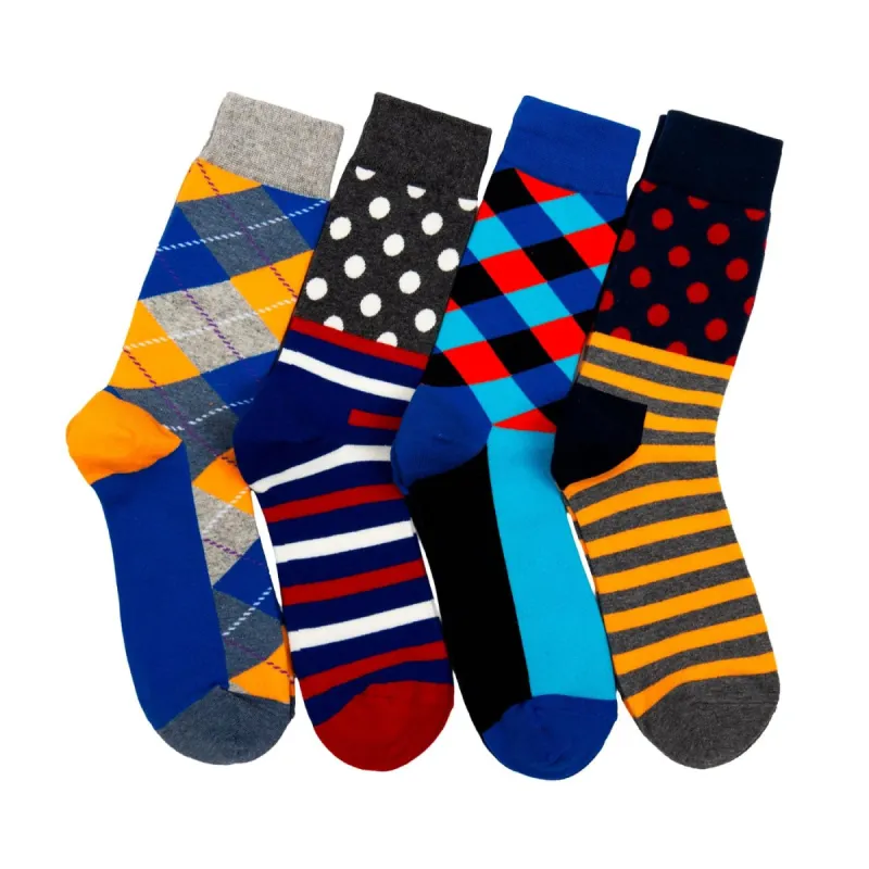 Reverse Mullet Business Casual Colorful Socks sold by The Dark Knot Limited