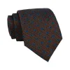 Alexandria Paisley Silk Tie, Brownish Gold / Light Blue sold by The Dark Knot Limited