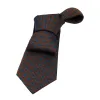 Alexandria Paisley Silk Tie, Brownish Gold / Light Blue sold by The Dark Knot Limited