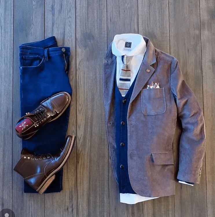 Brookhaven Stripes Knitted Silk Tie, Grey / Burgundy / Navy sold by The Dark Knot Limited product image thumbnail 4