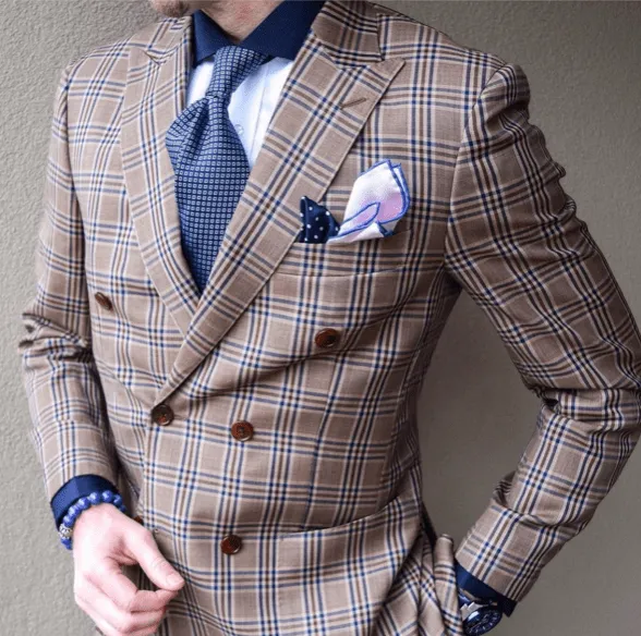 Ashland Dots Silk Pocket Square, Navy / White sold by The Dark Knot Limited product image thumbnail 3