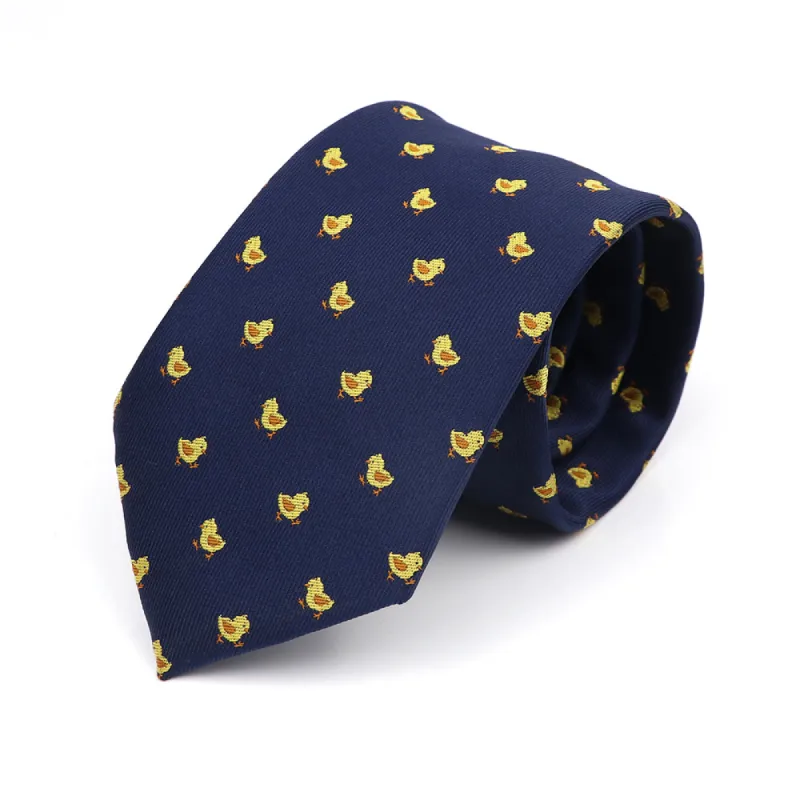 Tallahassee Chicks Polyester Tie, Navy / Yellow sold by The Dark Knot Limited