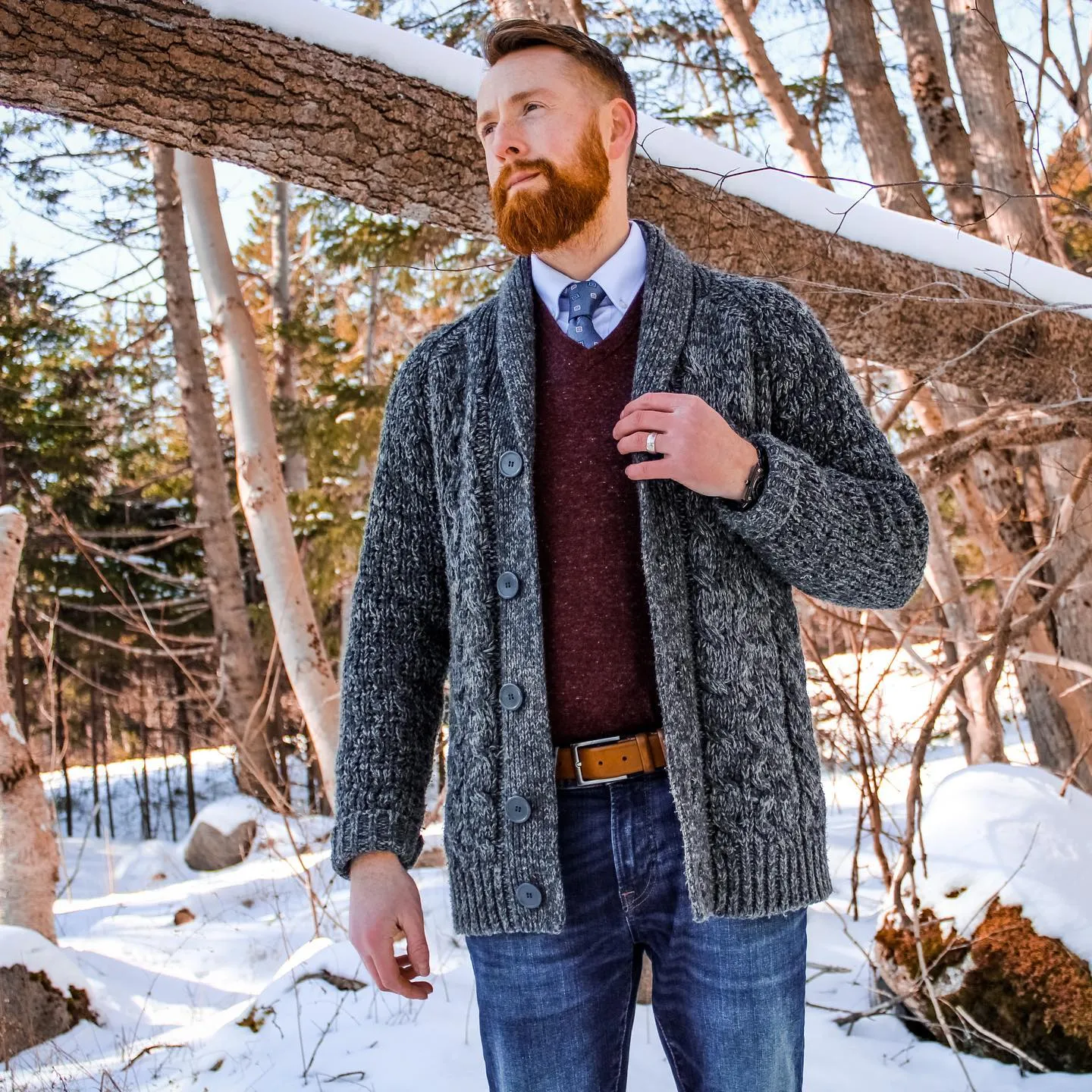 Derry Foulard Silk Tie, Light Blue / Orange sold by The Dark Knot Limited product image thumbnail 5