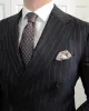 Chesterfield Floral Silk Pocket Square, Cream / Blue / White sold by The Dark Knot Limited